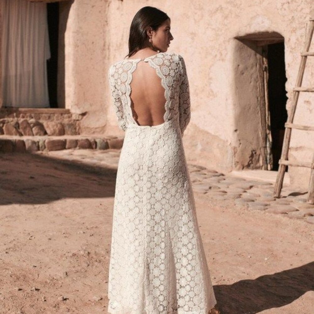 Sezane Agnès wedding dress